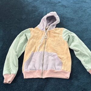 Womens Colorful Hooded Jacket